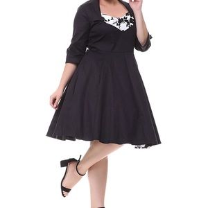 Zaful Black and white pinup dress